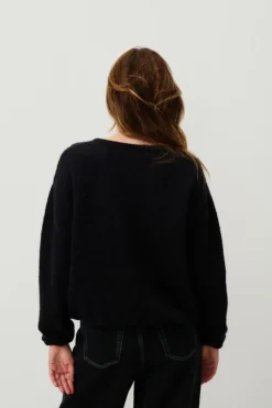 Vitow Cardigan Black Melange