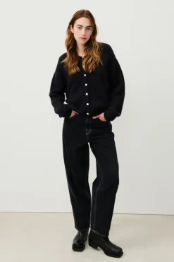 Vitow Cardigan Black Melange