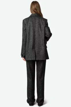 Viva Car Shimmer Blazer Noir