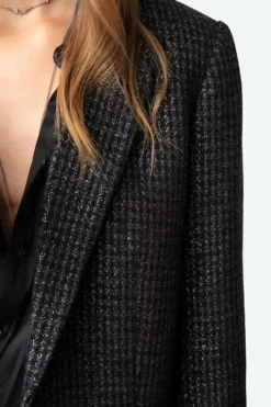 Viva Car Shimmer Blazer Noir